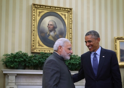 U.S. President Barack Obama meets with Indian Prime Minister Narendra Modi in the Oval Office of the White House on September 30, 2014. (Alex Wong/Getty Images)