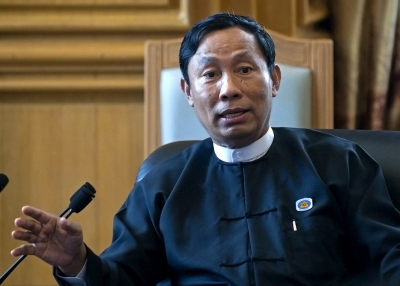 Speaker of Myanmar’s lower house of parliament Thura Shwe Mann at the lower house in Naypyidaw on August 16, 2013. (Ye Aung Thu/Getty Images)