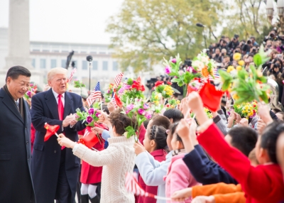 President Donald J. Trump and President Xi Jinping during Mr. Trump's first presidential visit to China.