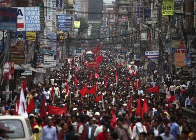 Nepal Maoist Protest