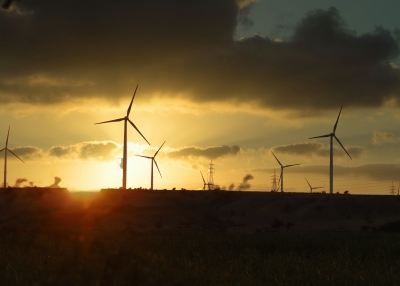 Wind turbines in Jhimpir, Pakistan