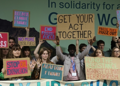 COP29 Protestors in Baku