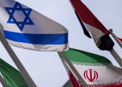 Iran Israel Flags