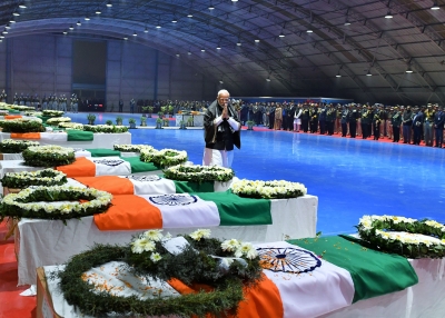 Modi at Pulwama Memorial