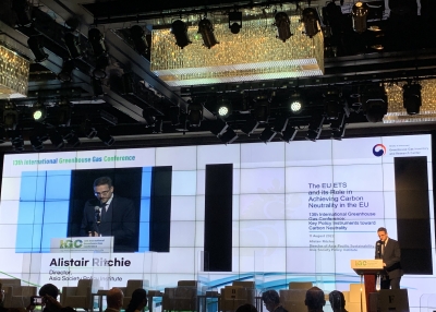 Al Ritchie delivering remarks at the 13th International Greenhouse Gas Conference