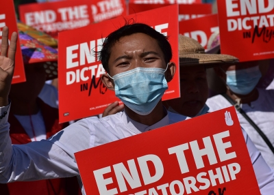 Myanmar protests - Robert Bociaga Olk Bon - Shutterstock