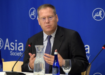 Kurt Tong, U.S. Consul General to Hong Kong and Macau, speaks at the Asia Society in New York on June 15, 2017. (Elsa Ruiz / Asia Society)
