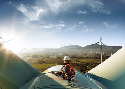 Suckling - Windfarm with engineer - AdobeStock