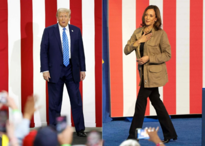 Trump and Harris